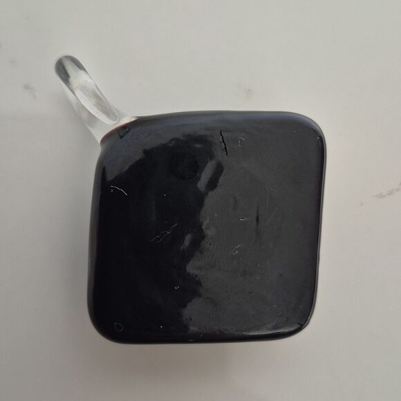 Murano Glass Pendant with Blue Flower Design - Picture 4 of 16